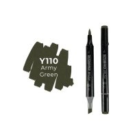 Маркер двухсторонний на спиртовой основе Sketchmarker Brush Цвет Армейский зеленый