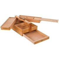 Ящик художника Pinax SB-7 с пеналом для кистей и красок, бук