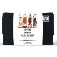 Набор маркеров Sketchmarker Hair&Skin set 24 Оттенки волос и тела (24 маркера + сумка органайзер)