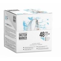 Набор маркеров Sketchmarker 48 Sea style - Морской стиль (48 маркеров в пластиковом кейсе)