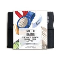 Набор маркеров Sketchmarker Product 36 set Промышленный дизайн (36 маркеров + сумка органайзер)