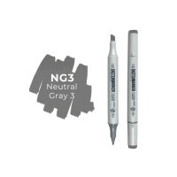 Маркер двухсторонний на спиртовой основе Sketchmarker Цвет Нейтральный серый 3 