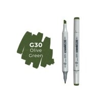 Маркер двухсторонний на спиртовой основе Sketchmarker Цвет Оливковый зеленый 