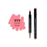 Маркер двухсторонний на спиртовой основе Sketchmarker Brush Цвет Розовый корал