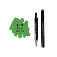 Маркер двухсторонний на спиртовой основе Sketchmarker Brush Цвет Зеленый папоротник