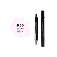 Маркер двухсторонний на спиртовой основе Sketchmarker Brush Цвет Серебристо розовый