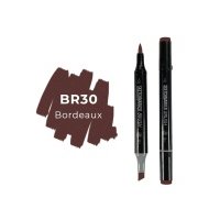 Маркер двухсторонний на спиртовой основе Sketchmarker Brush Цвет Бордо 