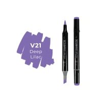 Маркер двухсторонний на спиртовой основе Sketchmarker Brush Цвет Глубокий сиреневый 