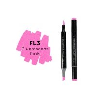 Маркер двухсторонний на спиртовой основе Sketchmarker Brush Цвет Флуорисцетный розовый 