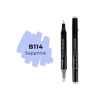 Маркер двухсторонний на спиртовой основе Sketchmarker Brush Цвет Сапфир 