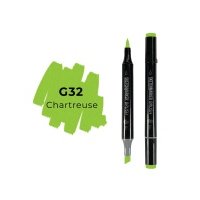 Маркер двухсторонний на спиртовой основе Sketchmarker Brush Цвет Зеленовато-желтый 