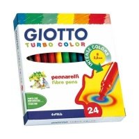 Набор фломастеров Fila "Giotto Turbo Color" 24 цв в картоне 
