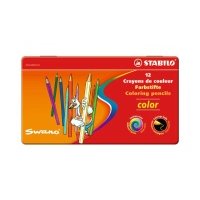 Набор карандашей цветных Stabilo "Swano Color" 12 цв в металле