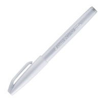 Фломастер-кисть Pentel "Brush Sign Pen" цвет светло-серый 