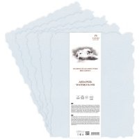 Бумага для акварели Лилия Холдинг 35х50 см 300 г хлопок 100%, голубая 