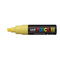 Маркер UNI "POSCA" PC-8K, до 8,0 мм, наконечник скошенный, цвет желтый