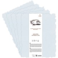 Бумага для акварели Лилия Холдинг 35х50 см 400 г хлопок 100%, голубая 