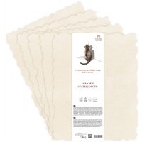 Бумага для акварели Лилия Холдинг 56х76 см 400 г хлопок 100%, слоновая кость 