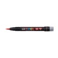 Маркер UNI "POSCA" PCF-350, кисть, цвет красный