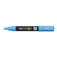 Маркер UNI "POSCA" PC-1M, 0,7 мм, наконечник пулевидный, цвет голубой