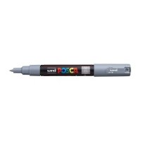 Маркер UNI "POSCA" PC-1M, 0,7 мм, наконечник пулевидный, цвет серый
