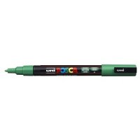 Маркер UNI "POSCA" PC-3M, 0,9-1,3 мм, наконечник пулевидный, №6 цвет зеленый