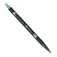 Маркер-кисть двусторонний на водной основе Tombow ABT 452 голубой процесс 