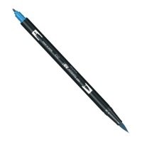 Маркер-кисть двусторонний на водной основе Tombow ABT 515 светло- голубой 
