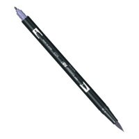 Маркер-кисть двусторонний на водной основе Tombow ABT 603 голубой барвинок 