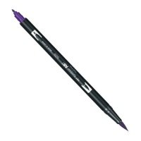 Маркер-кисть двусторонний на водной основе Tombow ABT 606 фиолетовый 