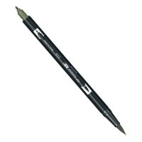 Маркер-кисть двусторонний на водной основе Tombow ABT 228 серо-зеленый 