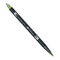 Маркер-кисть двусторонний на водной основе Tombow ABT 195 светло-зеленый 