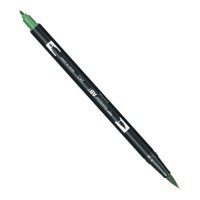 Маркер-кисть двусторонний на водной основе Tombow ABT 245 зеленый сок 