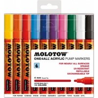 Набор маркеров Molotow "ONE4AL" 10 шт Basic-Set1 4мм 