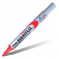 Маркер для досок с жидкими чернилами и кнопкой подкачки чернил Pentel "Maxiflo" 4 мм, красный