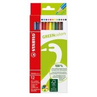 Набор карандашей цветных Stabilo "Green Colors" 12 цв