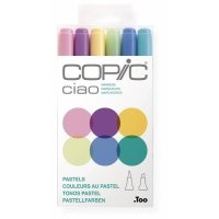 Набор маркеров Copic "Ciao" Пастельные цвета 6 цветов 