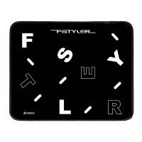 Коврик A4Tech FStyler FP25 черный/белый 250x200x2мм 