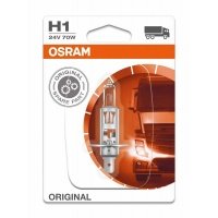 Галогенная лампа OSRAM ORIGINAL LINE H1 24V 70W 3200К Лампа OSRAM Original - H1-70 Вт-3200К, 1 шт.