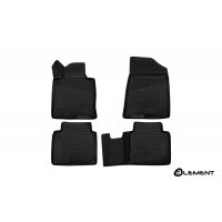 Коврики салона 3D Element HYUNDAI Sonata 2017, 09/2017, сед., полиуретан черные 4 шт. ELEMENT3D2066210
