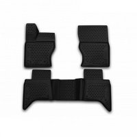 Коврики 3D в салон Element для LAND ROVER Range Rover 2015 > полиуретан черные 4 шт. CARLDR00001