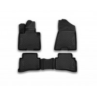 Коврики 3D в салон Element для HYUNDAI Tucson 2015 > полиуретан черные 4 шт. CARHYN00001