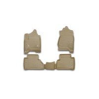 Коврики 3D в салон Element для CADILLAC Escalade 2015-2017 полиуретан бежевые 4 шт. CARCDL00001b