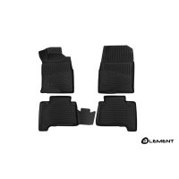 Коврики салона 3D Element TOYOTA Hilux Surf, 2002-2009, внедорожник, правый руль, полиуретан черные 4 шт. ELEMENT3D48154210