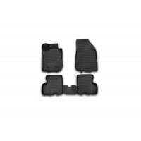 Коврики салона 3D Element RENAULT Duster 4WD 2011-2015 полиуретановые черные 4 шт.