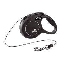 Flexi NEW CLASSIC рулетка XS 8кг трос 3м черная 