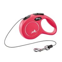 Flexi NEW CLASSIC рулетка XS 8кг трос 3м красная 