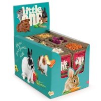 Little One Корзинка из луговых трав с наполнением, ассорти (пастернак, цукини,морковь, яблоко, бутоны роз, тыква), 65 г 
