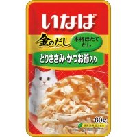 INABA CIAO Пауч для кошек Куриное филе с кацуобуси в желе, 60 гр 