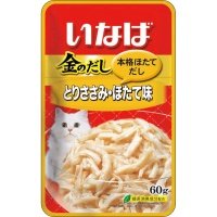 INABA CIAO Пауч для кошек Куриное филе со вкусом морского гребешка в желе, 60 г 
